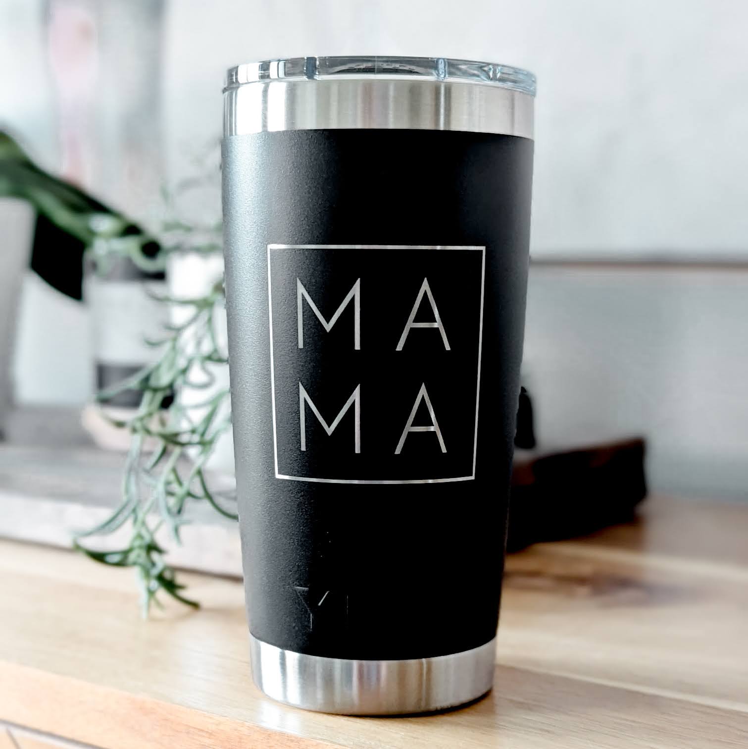 "For MAMA" 360 Laser Engraved Tumbler - Minimalist Aesthetic Mother's Day Gift for Moms & New Mamas - Authentic YETI