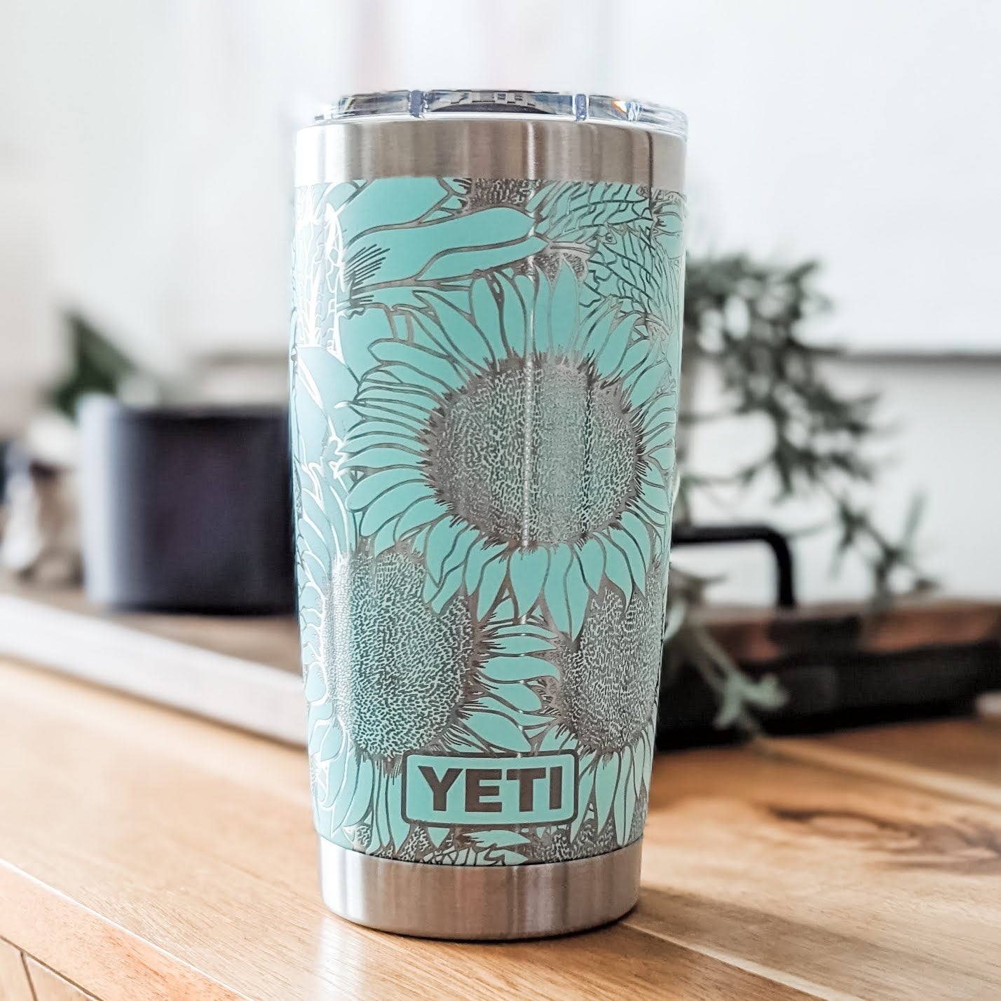 Sunflower engraved - Authentic YETI