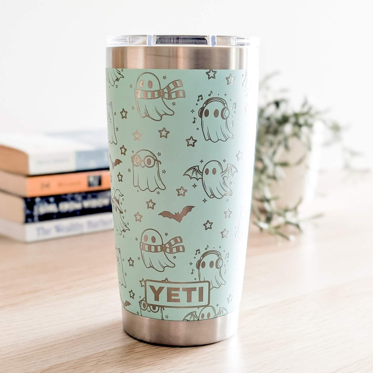 "Ghosts" 360° Laser Engraved Tumbler - Cute Halloween Gift