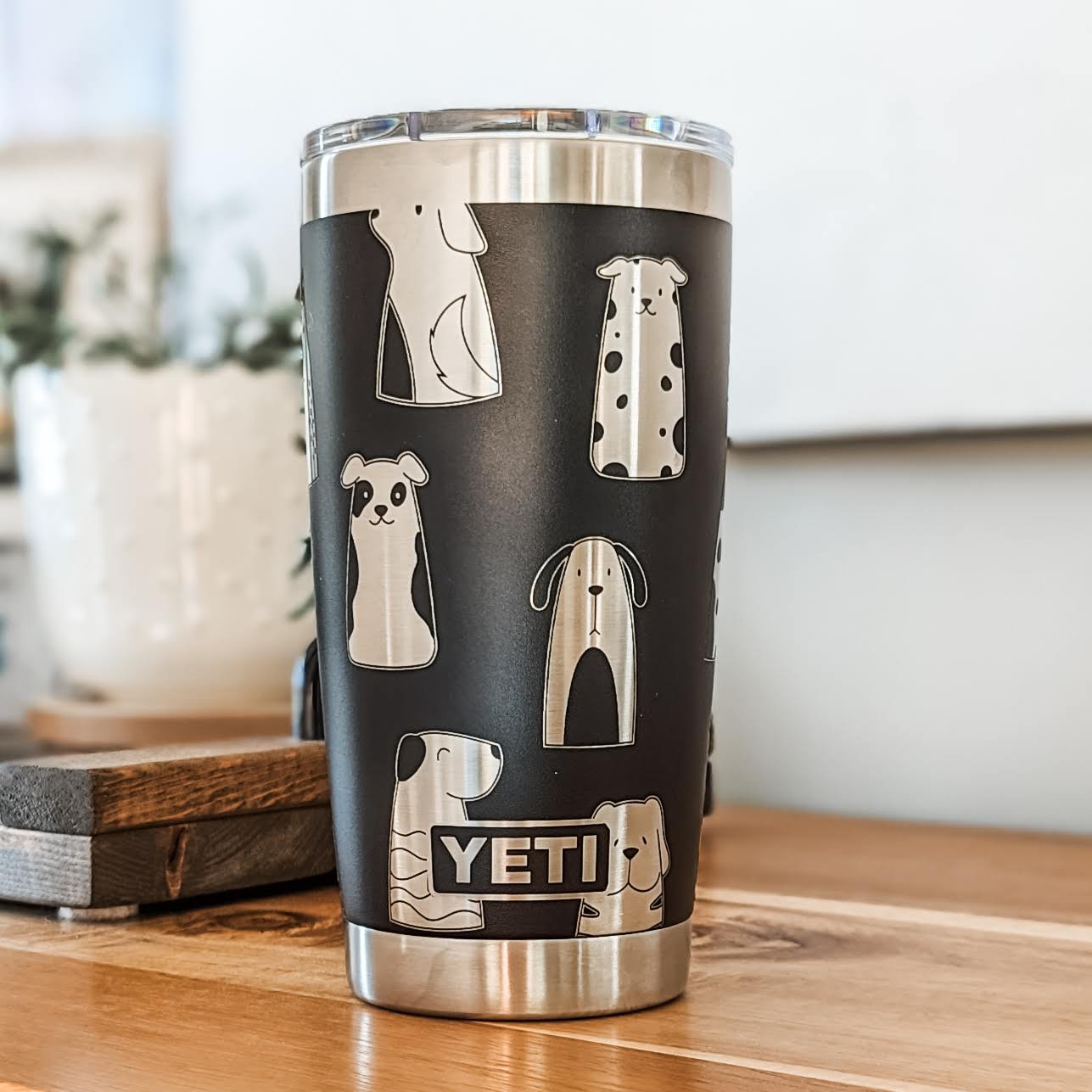 "Dog Lover" Multi-Breed 360° Laser Engraved Tumbler - Premium Gift for Dog Moms & Pet Parents - Authentic YETI
