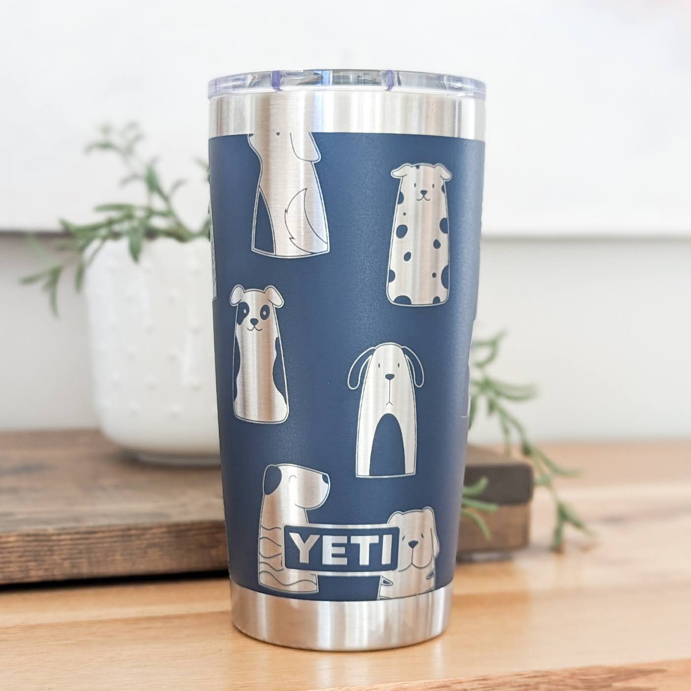 "Dog Lover" Multi-Breed 360° Laser Engraved Tumbler - Premium Gift for Dog Moms & Pet Parents - Authentic YETI