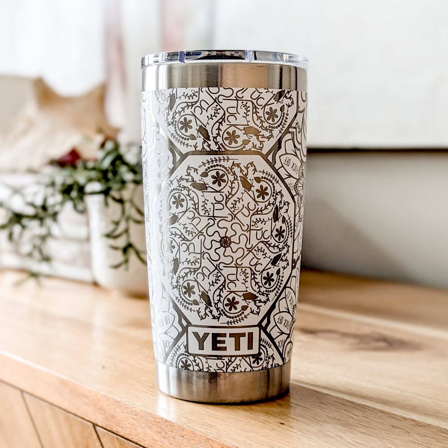 Sweary Mandala 360° Engraved Tumbler