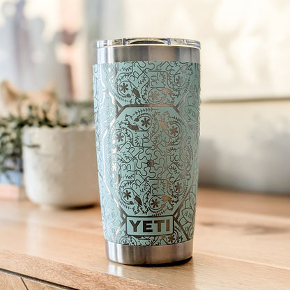 Sweary Mandala 360° Engraved Tumbler