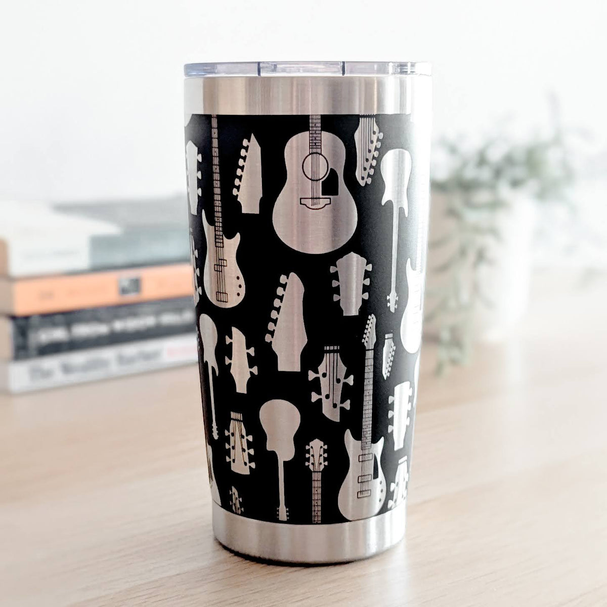 Acoustic & Electric Guitars 360° Laser Engraved Tumbler - Personalized Gift for Musicians & Guitar Players 
