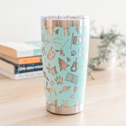 "Canada Strong" 360° Laser Engraved Tumbler — Canadian Pride Gift