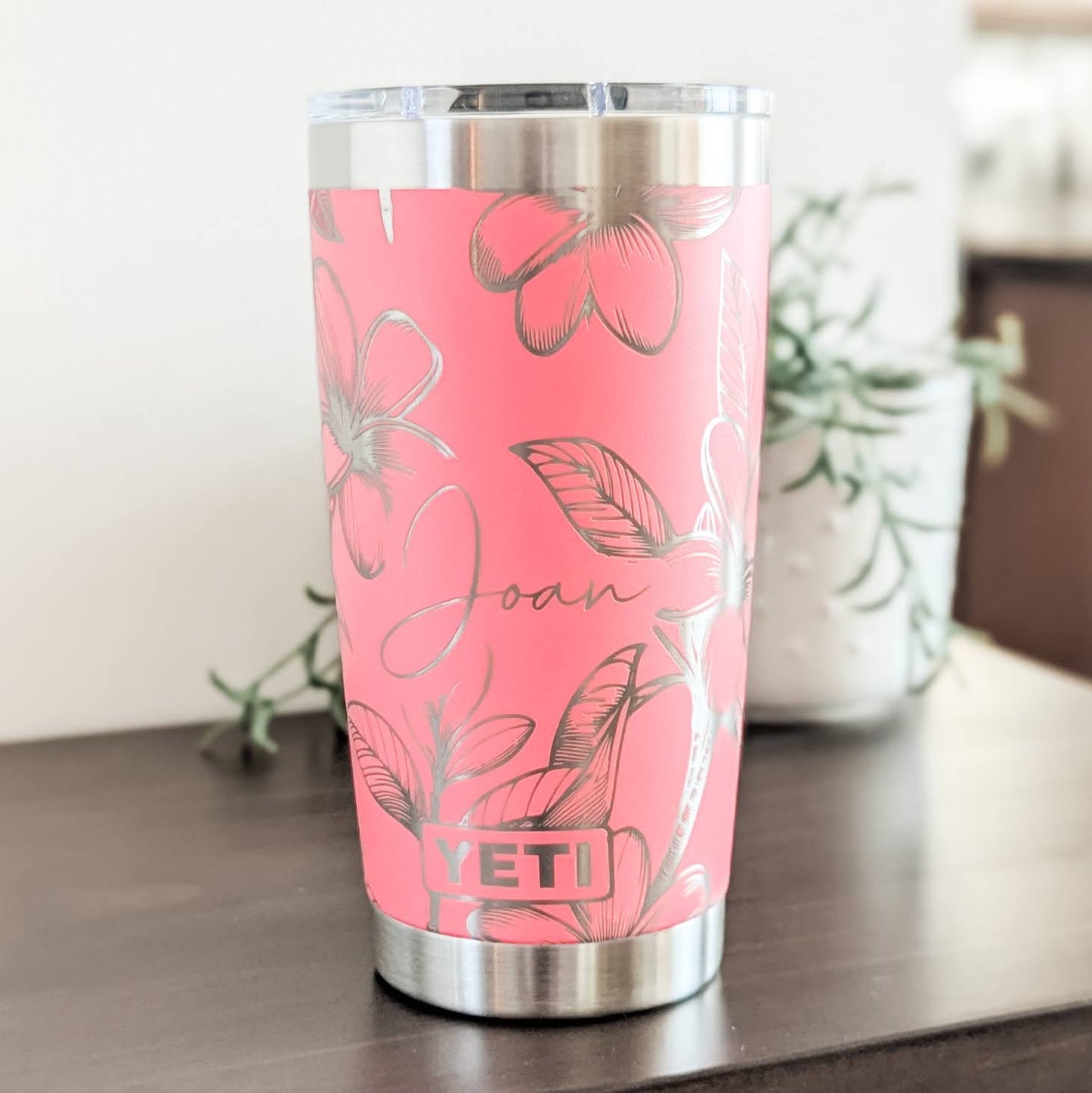 Plumeria flower- Aloha Hawaii 360° Engraved Tumbler