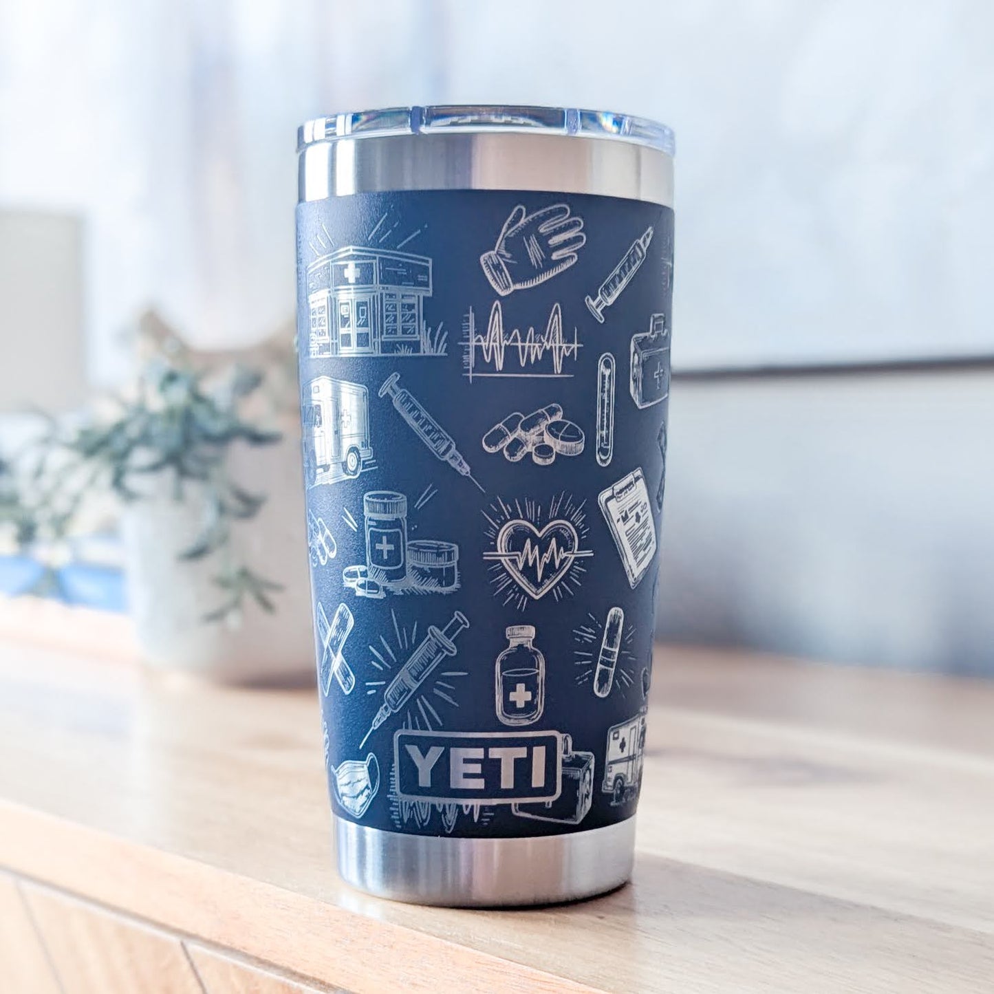 "Healthcare Heroes" 360 Laser Engraved Tumbler - Premium Gift for Nurses, Doctors & Medical Professionals - Authentic YETI