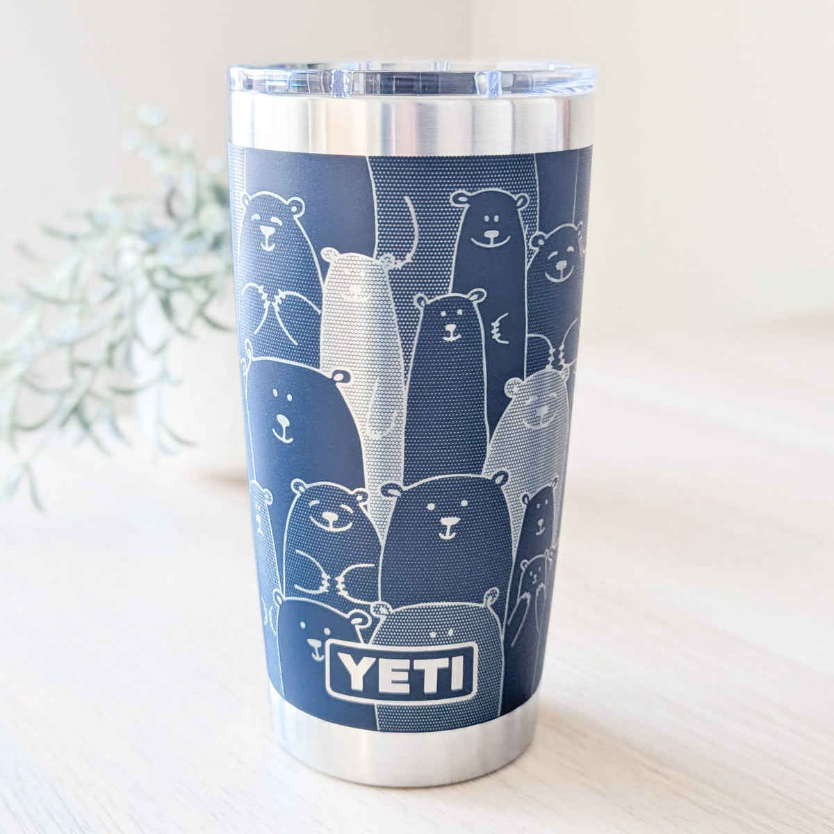 "Bears and more Bears" 360° Laser Engraved Tumbler - Rugged Gift for Hunters, Outdoorsmen & Wildlife Enthusiasts - Authentic YETI