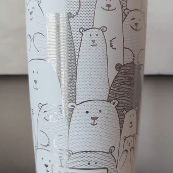 "Bears and more Bears" 360° Laser Engraved Tumbler - Rugged Gift for Hunters, Outdoorsmen & Wildlife Enthusiasts - Authentic YETI