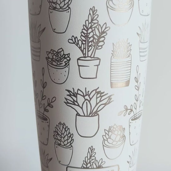 "Plant Parent" Tumbler - White- Authentic YETI