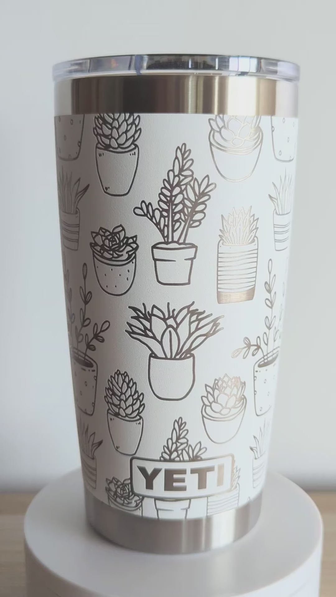 "Plant Parent" Tumbler - White- Authentic YETI