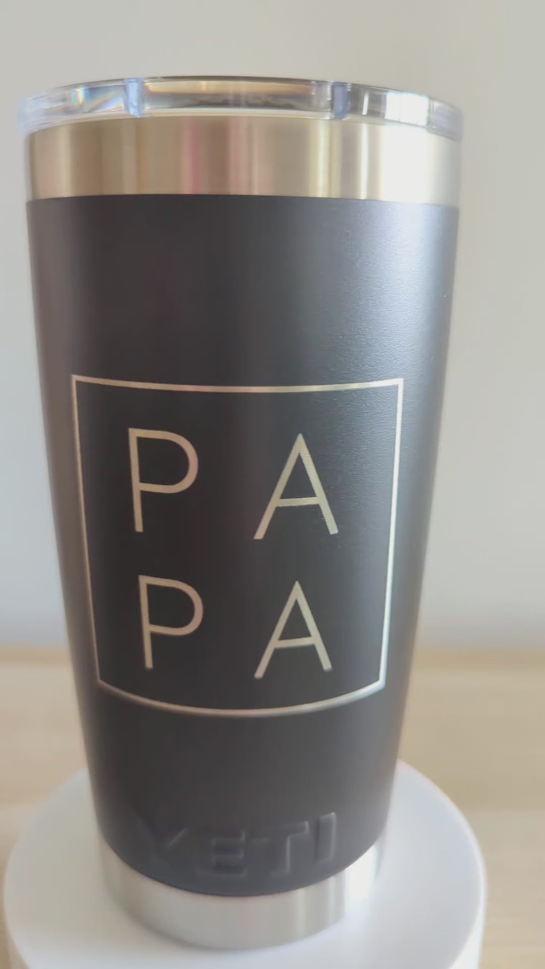 "Just Call Me PAPA" Laser Engraved Tumbler - Father's Day Gift for Dads - Authentic YETI
